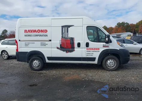 2022 Ram Promaster 2500 High Roof 136 Wb from USA, damaged, VIN 3C6LRVCG5NE110878